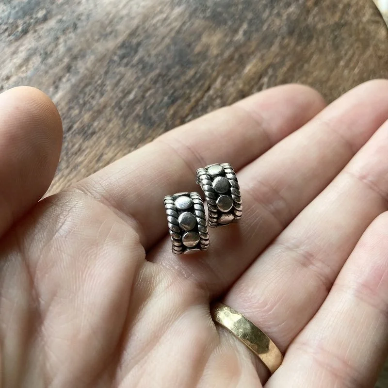 sterling silver chunky dot hoops 2.jpeg