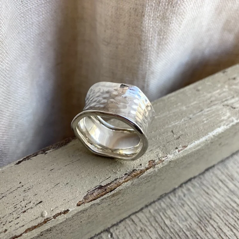 planished solid silver ring 3.jpeg