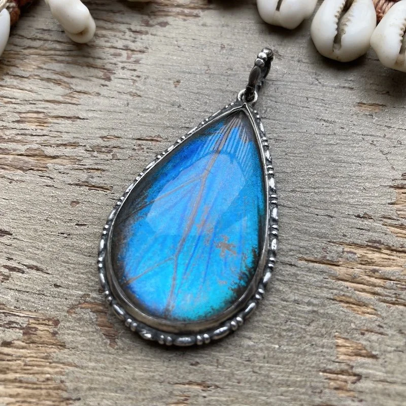 antique sterling silver butterfly wing pendant 1.jpeg