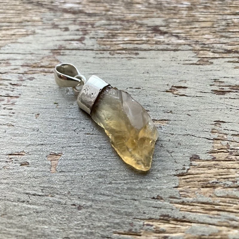 sterling silver and raw citrine pendant 2.jpeg