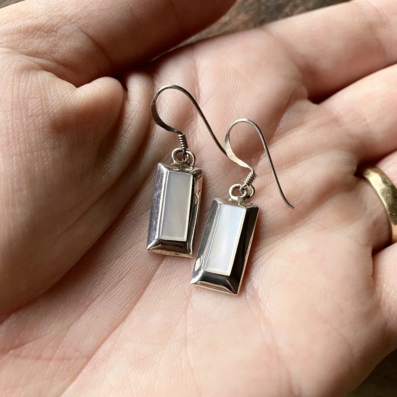 simple sterling silver and mother of pearl earrings 4.jpeg