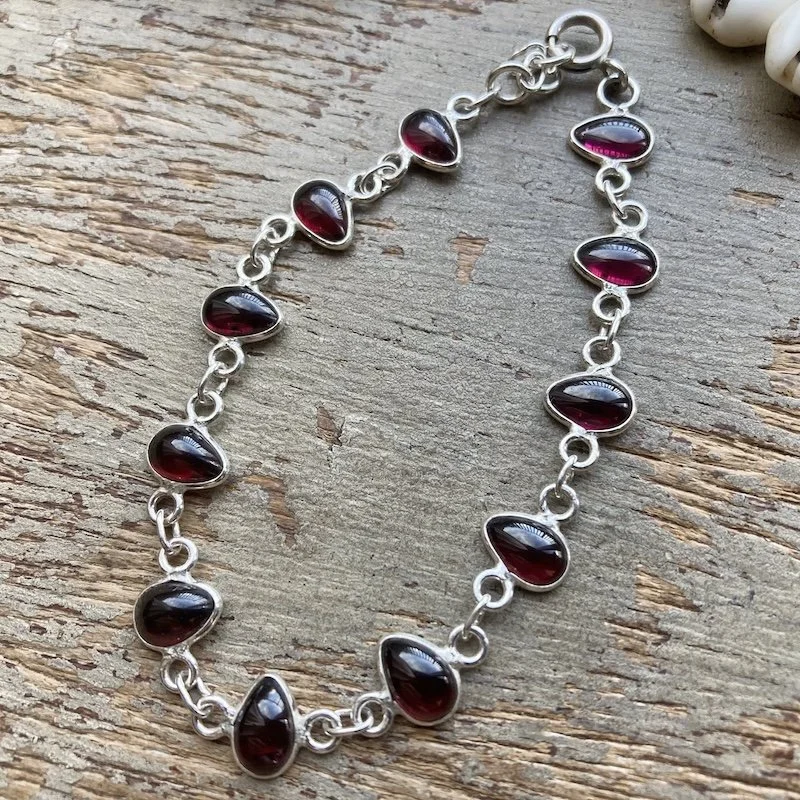sterling silver and garnet bracelet 2.jpeg