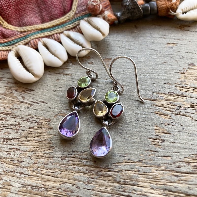 dreamy sterling silver multi gemstone earrings 1.jpeg