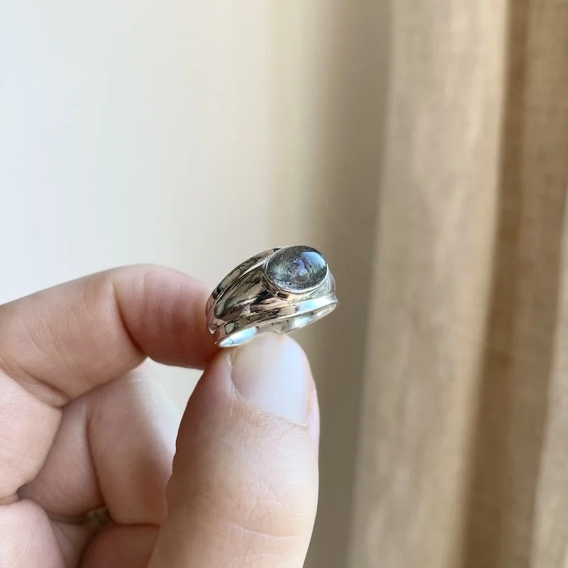 simple sterling silver labradorite ring 1.jpeg