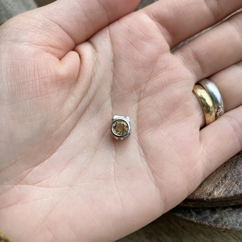 sterling silver sparkly yellow pendant 5.jpeg