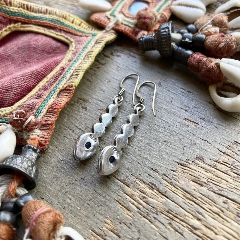sterling silver and iolite dangly earrings 3.jpeg