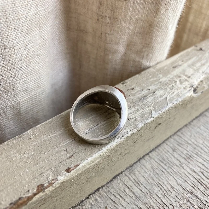 vintage 835 silver carnelian ring 3.jpeg