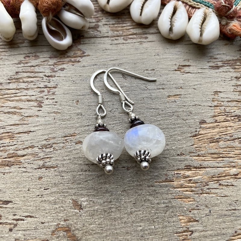 rainbow moonstone and garnet earrings 1.jpeg