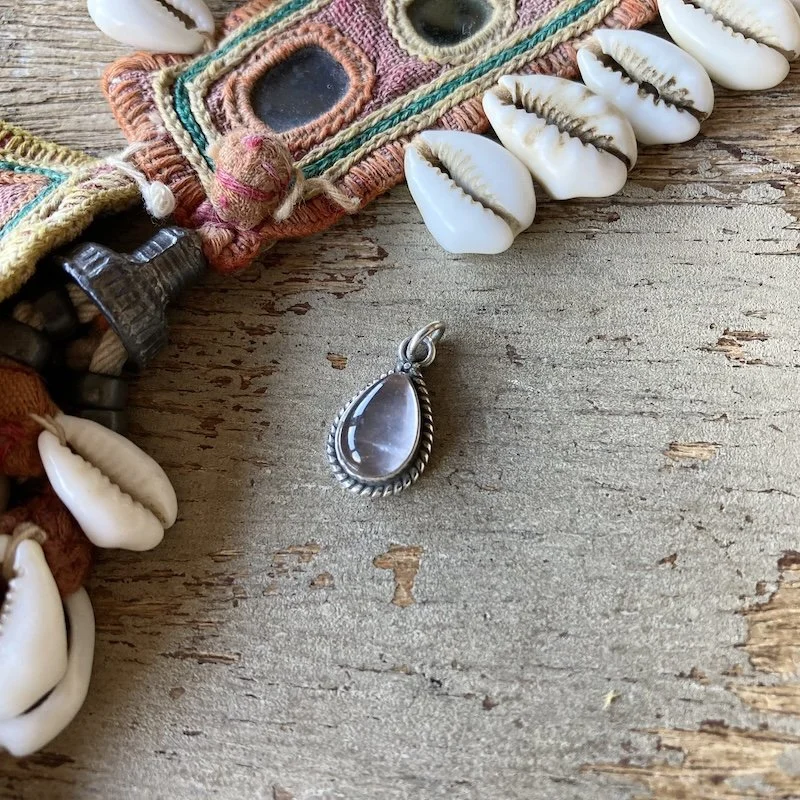 little sterling silver and rose quartz teardrop pendant 1.jpeg