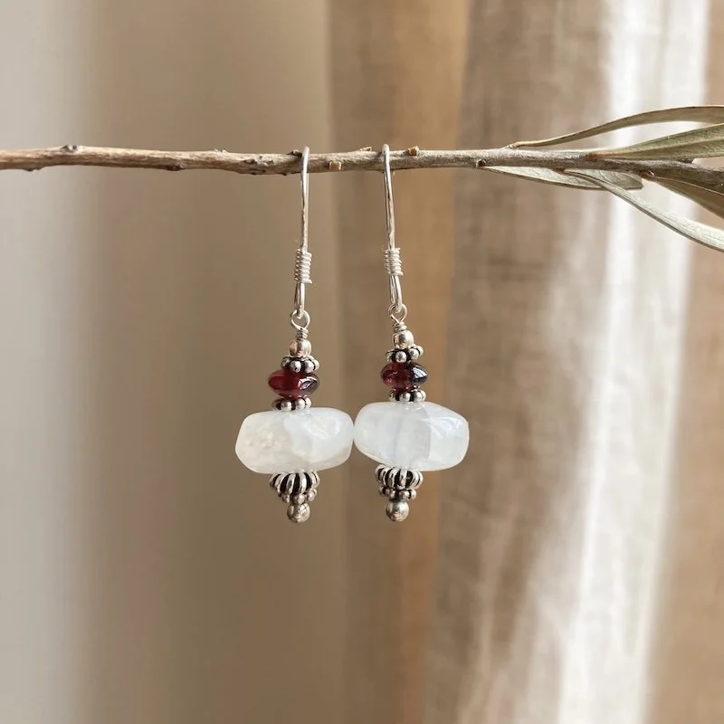 rainbow moonstone and garnet earrings 4.jpeg