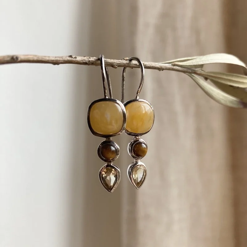 sterling silver yellow crystal earrings 4.jpeg