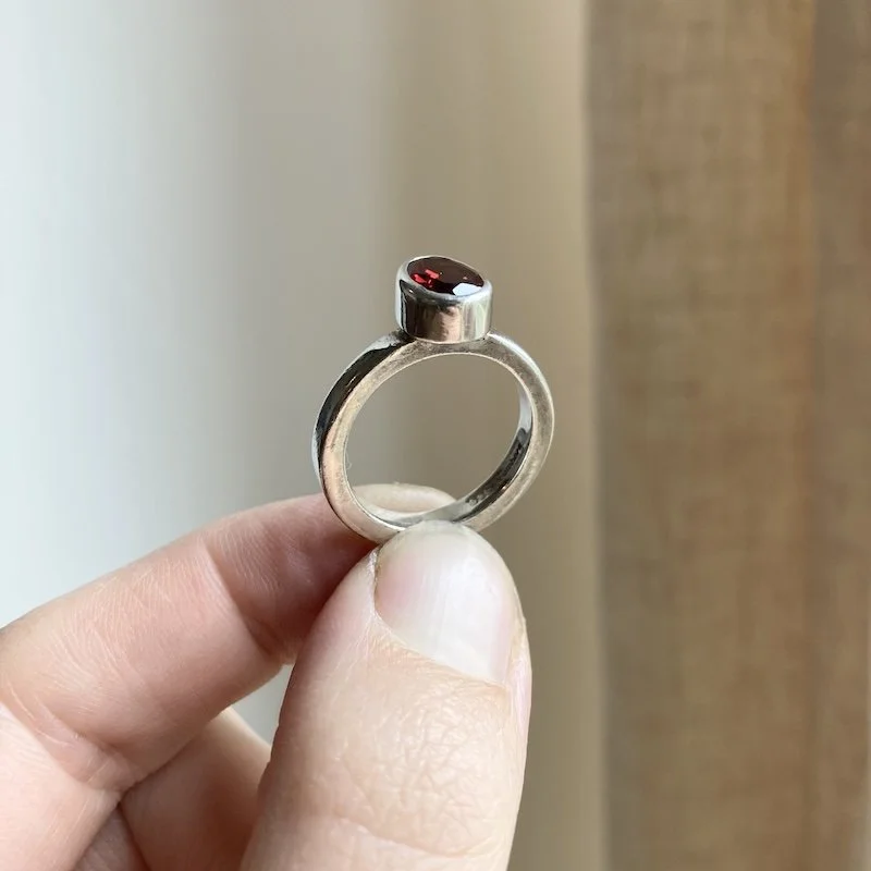 simple sterling silver and garnet ring 2.jpeg