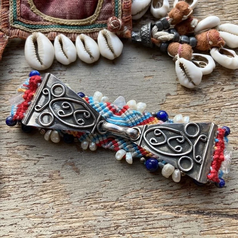 handmade sterling silver and woven friendship band bracelet 2.jpeg