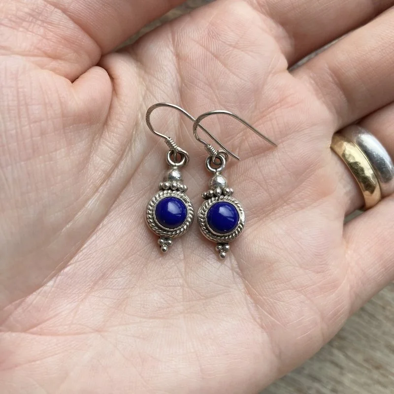 ornate sterling silver and lapis lazuli earrings 4.jpeg