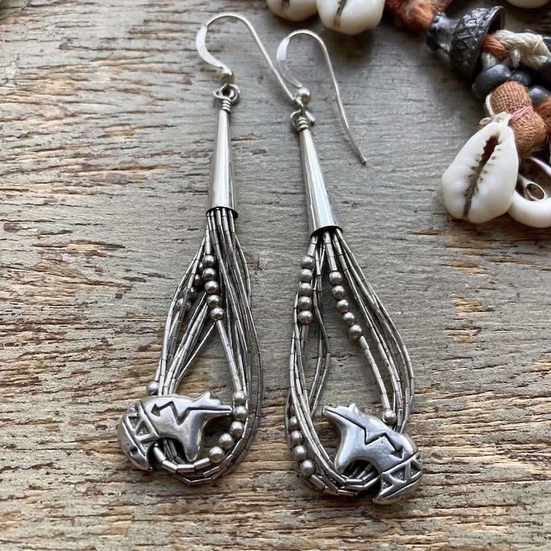 southwestern sterling silver bear earrings.jpeg