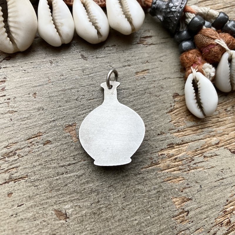 sterling silver and watermelon tourmaline potion bottle pendant  2.jpeg