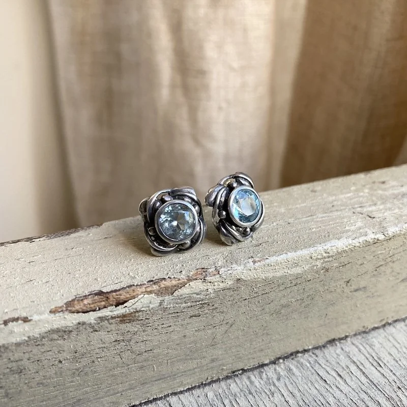 ornate sterling silver and topaz earrings 2.jpeg