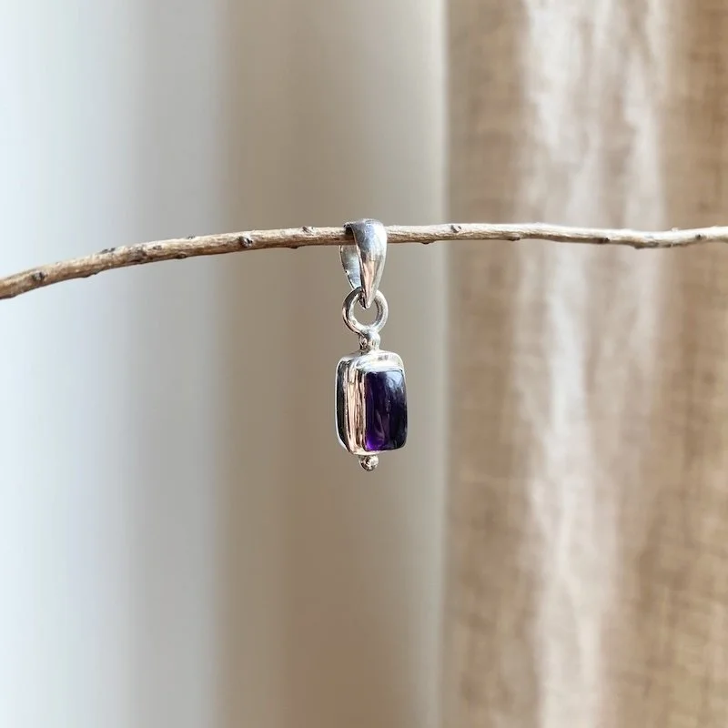 vintage sterling silver amethyst pendant 1.jpeg