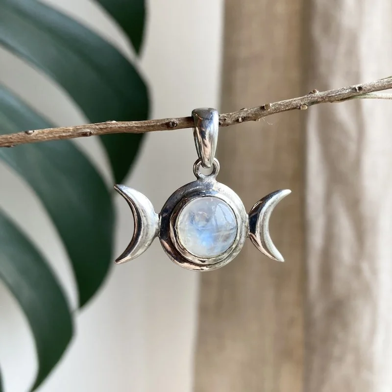 vintage sterling silver double moon pendant 4.jpeg