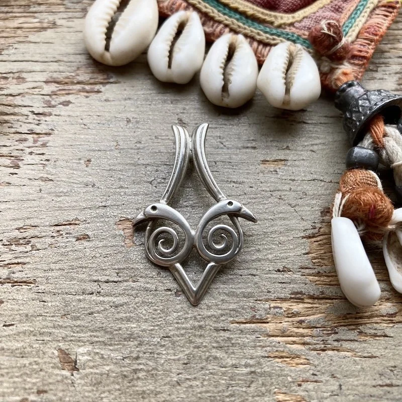 Lovely Sterling Silver Ola Gorie Bird Pendant