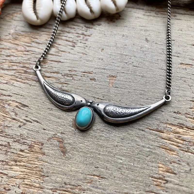 vintage sterling silver love birds necklace 2.jpeg