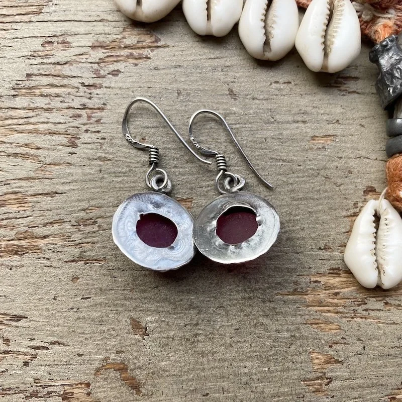 ornate sterling silver ruby earrings 3.jpeg