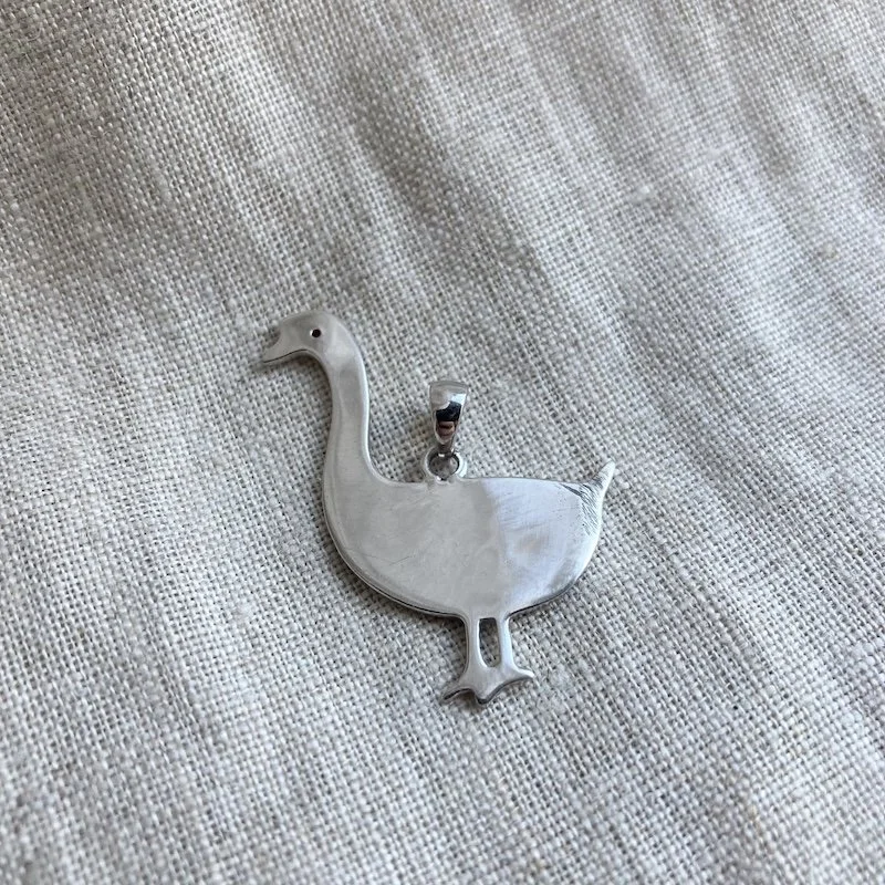 sterling silver goose pendant 2.jpeg