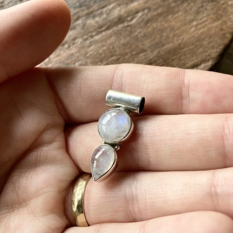 simple sterling silver and double rainbow moonstone pendant 1.jpeg