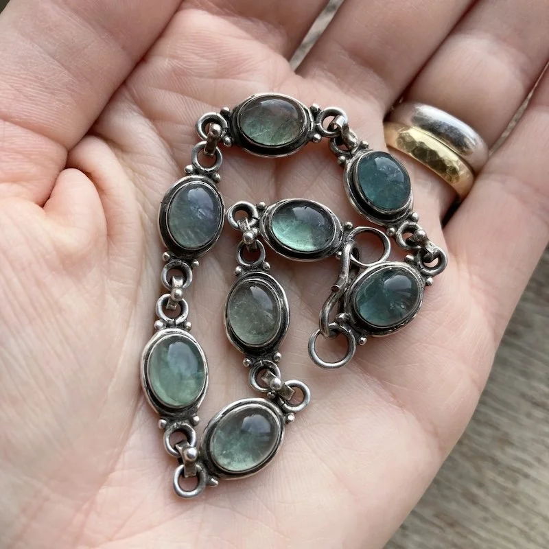 vintage sterling silver aquamarine bracelet 4.jpeg