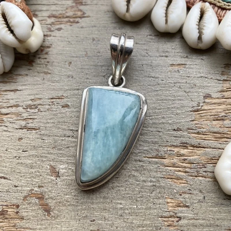 Beautiful Sterling Silver and Amazonite Pendant