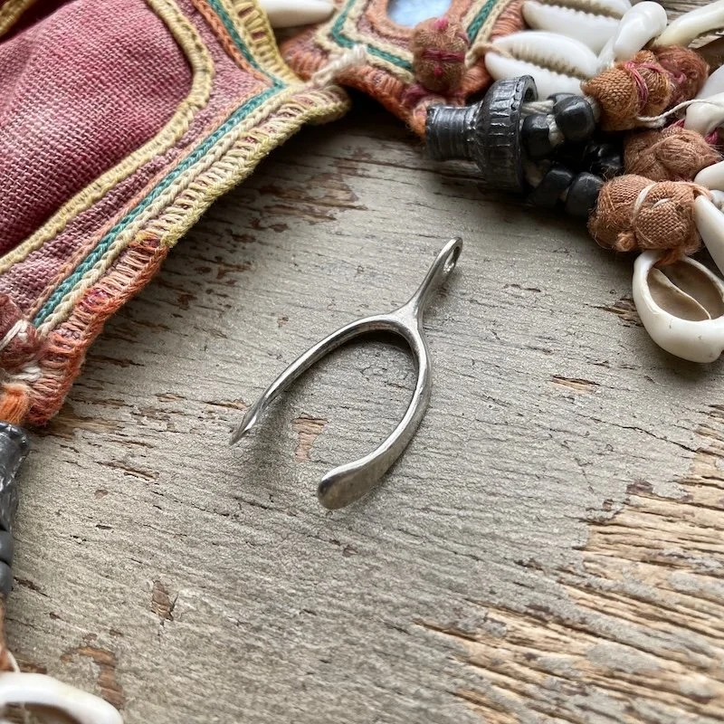 vintage sterling silver wishbone pendant 1.jpeg