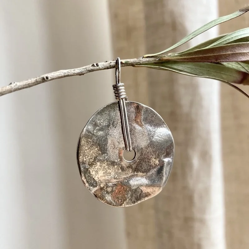 textured solid silver pendant 3.jpeg