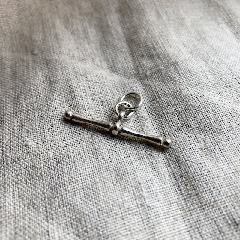 Vintage Sterling Silver T-Bar Pendant