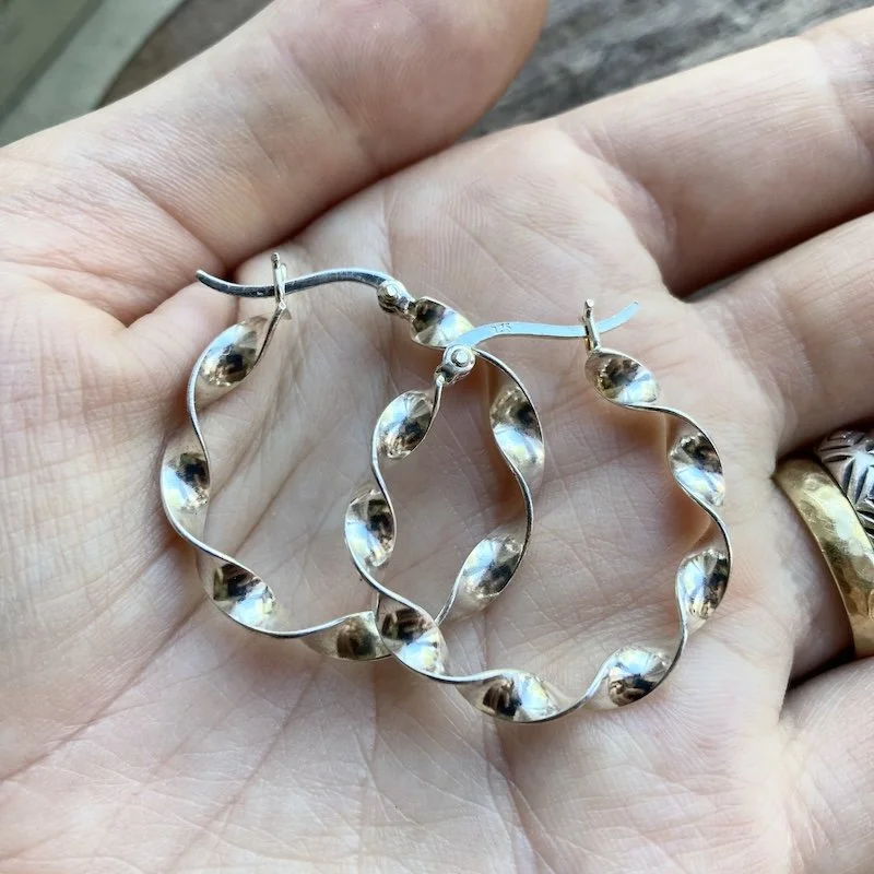 vintage sterling silver twisted hoops 3.jpeg