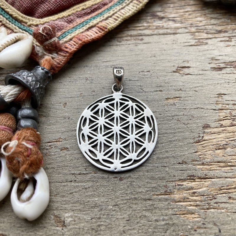 Lovely Sterling Silver Flower of Life Pendant