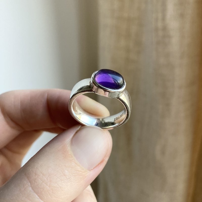 vintage ESPRIT sterling silver and amethyst ring 3.jpeg