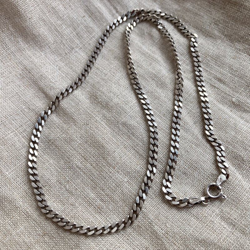 Fab Vintage Sterling Silver Curb Chain 18"