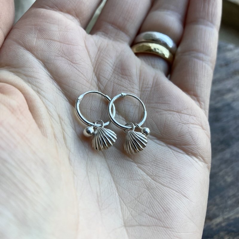 sterling silver seashell hoops 2.jpeg