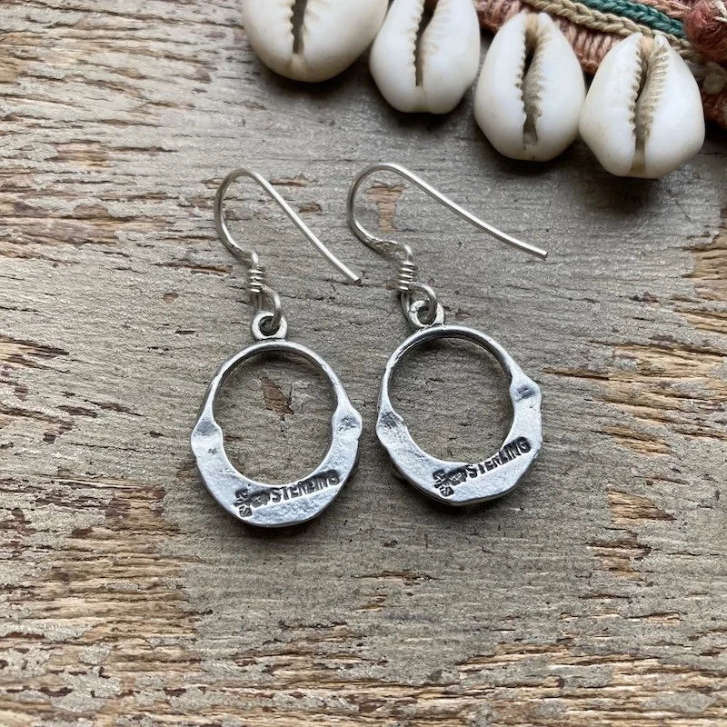 vintage navajo sterling silver and turquoise earrings 2.jpeg