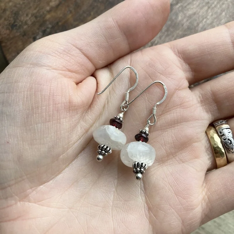 rainbow moonstone and garnet earrings 3.jpeg