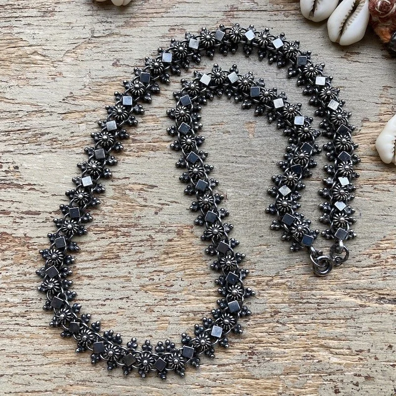 Indian oxidised sterling silver necklace.jpeg
