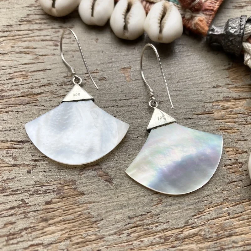 mother of pearl shell and sterling silver earrings 2.jpeg