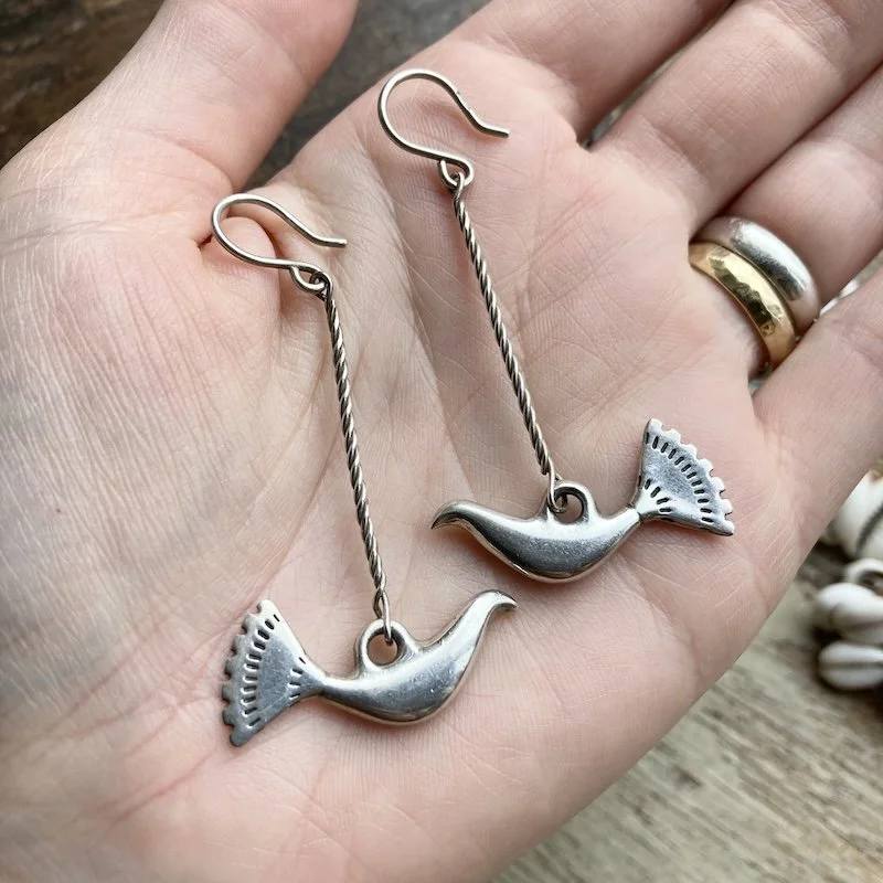vintage sterling silver bird earrings 3.jpeg