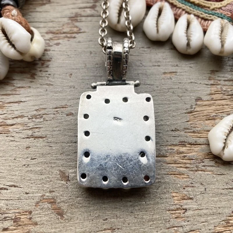 vintage sterling silver multi-gemstone necklace 3.jpeg