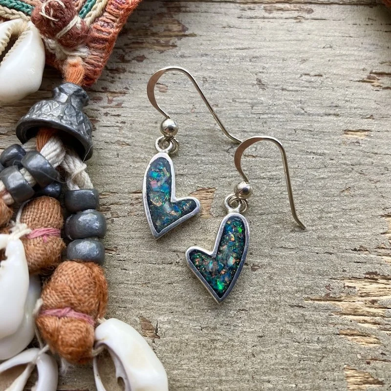 vintage sterling silver sparkly heart earrings 1.jpeg