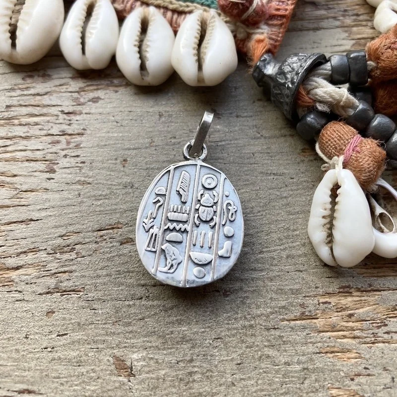 vintage sterling silver scarab beetle pendant 3.jpeg
