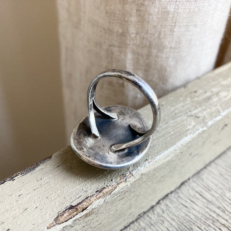 Beautiful Old Navajo Sterling Silver and Turquoise Ring