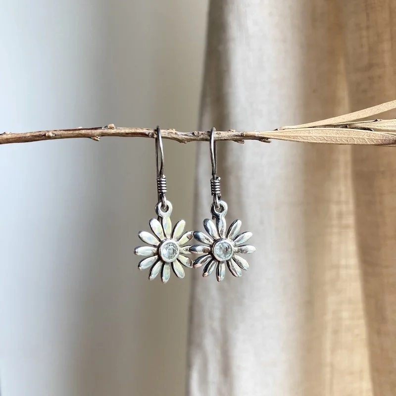 sterling silver sparkly crystal daisy earrings 3.jpeg