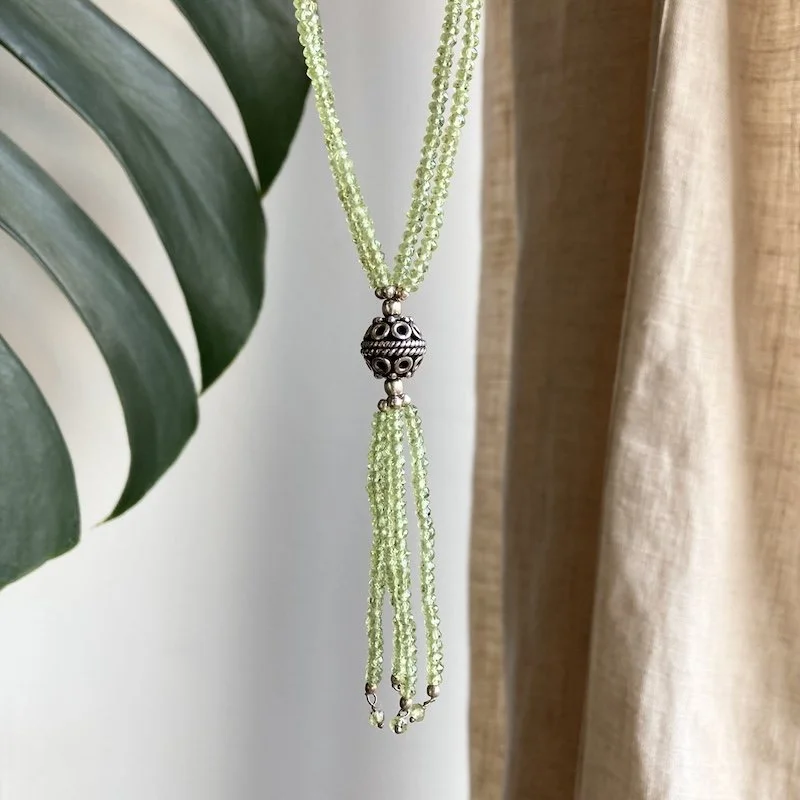 sterling silver and peridot crystal necklace 1.jpeg
