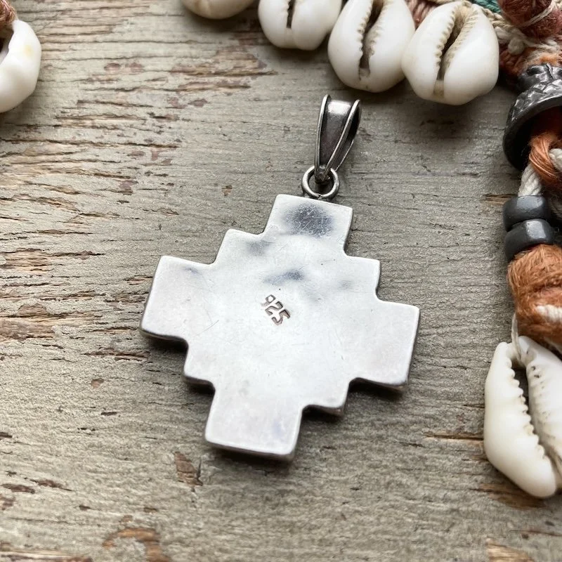vintage sterling silver Peruvian Chakana pendant 2.jpeg